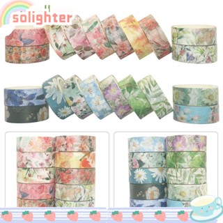 Solighter เทปสติกเกอร์ สําหรับตกแต่งสมุดภาพ 10 ม้วน