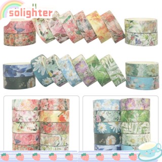 Solighter เทปสติกเกอร์ สําหรับตกแต่งสมุดภาพ 10 ม้วน