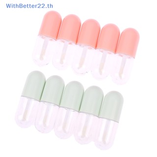 Withbetter หลอดเปล่า เติมได้ ขนาดเล็ก 5 มล. สําหรับใส่ลิปกลอส เครื่องสําอาง 10 ชิ้น