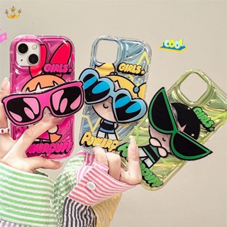 【ใหม่】เคสโทรศัพท์มือถือ ซิลิโคน ลายแว่นตากันแดดเด็กผู้หญิงน่ารัก หรูหรา สําหรับ iPhone 15 14 13 12 11 Pro Max Plus XR XS X 7 8