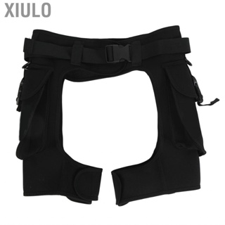 Xiulo 2.5mm Open Crotch Diving Shorts Wetsuits with Pocket Water Work Pants for Snorkeling Swimming