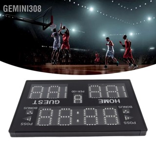 Gemini308 ป้ายบอกคะแนนอิเล็กทรอนิกส์แบบตั้งโต๊ะในอาคาร LED มัลติสปอร์ต 11 หลักสำหรับการแข่งขันการฝึกอบรม