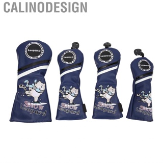 Calinodesign Leather Golf Club Headcover Of 4  PU Covers   Thick for