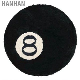 Hanhan Sofa Floor Mat  Living Room Flocked Carpet Billiard Pattern Black for