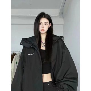 เสื้อแจ็กเก็ตเบสบอล สีดํา ขนาดใหญ่ เหมาะกับใส่เล่นกีฬากลางแจ้ง สําหรับผู้หญิง 2023