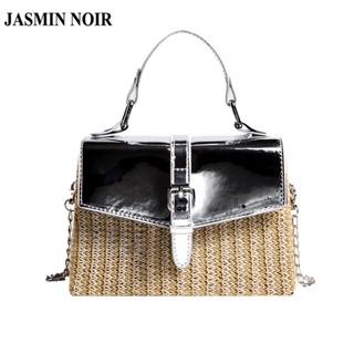 Jasmin NOIR กระเป๋าถือ กระเป๋าสะพายไหล่ หนัง PU ขนาดเล็ก มีสายโซ่คล้อง แฟชั่นฤดูร้อน สําหรับสตรี 2023