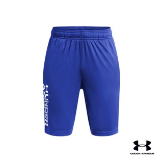 Under Armour UA Boys Prototype 2.0 Wordmark Shorts อันเดอร์ อาเมอร์ กางเกงออกกำลังกายขาสั้น สำหรับเด็กผู้ชาย