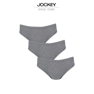 JOCKEY ELANCE BIKINI X3 ชุดชั้นในชาย รุ่น KU 5035 แพ็ค 3 ตัว สีเทา