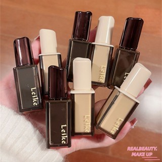 LEIKE Magic Brown Mousse Lip Glaze Velvet Fog Matte Lip Cheek DualUse Whitened Lip Mud Air Lip Glaze Velvet Lip Glaze การแสดงสีที่หลากหลาย ลิปกลอสสีขาว ละเอียดอ่อนและเรียบเนียน [ความงามที่แท้จริง]