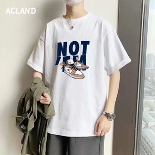 Acland เสื้อยืดผู้ชาย ผู้ชายเสื้อเชิ้ต เสื้อยืด ผ้านุ่ม ใส่สบาย ไม่หด ไม่ต้องรีด 36Z230908