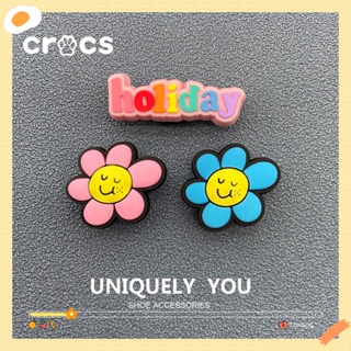 Crocs jibbitz หัวเข็มขัด รูปการ์ตูนดอกไม้น่ารัก สไตล์เกาหลี สําหรับตกแต่งรองเท้า