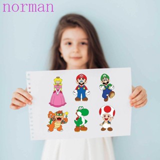 Norman สติกเกอร์ ลายการ์ตูนซุปเปอร์มาริโอ้ Diy สําหรับตกแต่ง