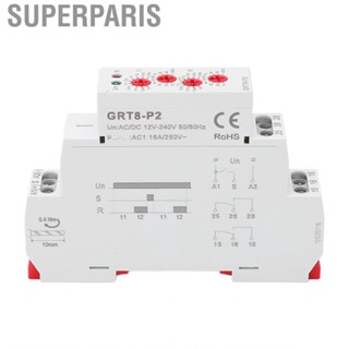 Superparis Pulse Output Time Relay  Mini Volume Delay DIN Rail Installation for Circuit