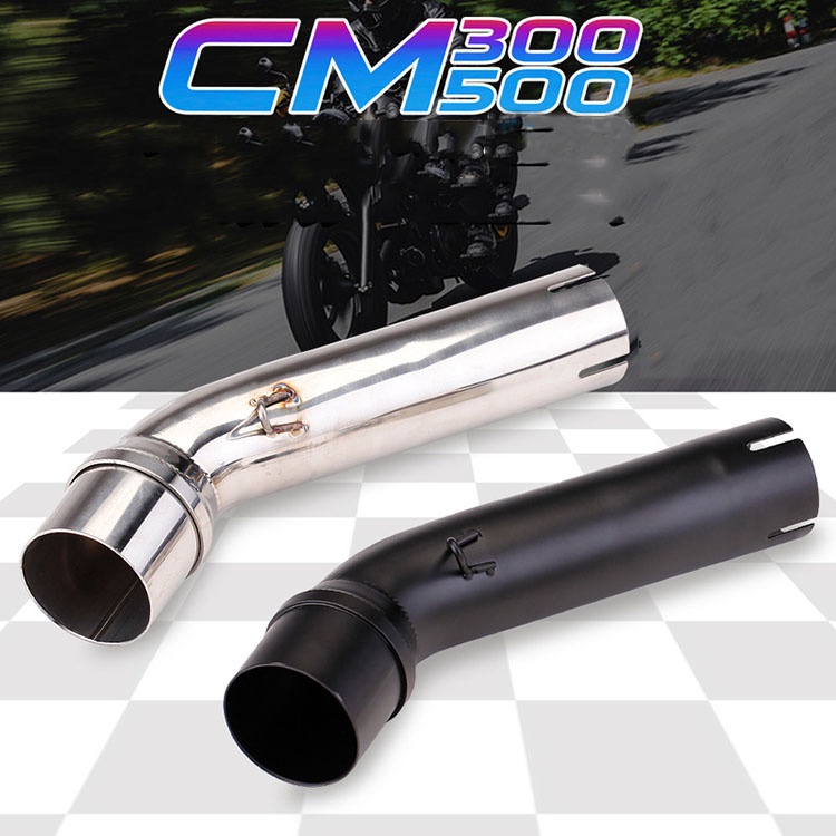 รถจักรยานยนต์ Exhaust ท่อกลางสําหรับ CM500 CM300 Rebel CMX กลาง Link ท่อเชื่อมต่อ