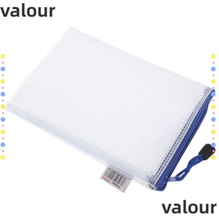Valour กระเป๋าเอกสาร B5 กันน้ํา สีขาว สําหรับครอบครัว สํานักงาน สอบ 10 ชิ้น