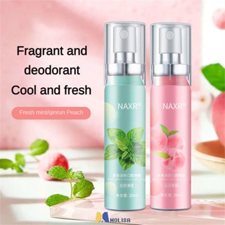 Naxr Probiotic Breath Freshener Mouth Spray เพื่อขจัดกลิ่นปาก กลิ่นมิ้นท์ สเปรย์ปากรสพีช MOLISA