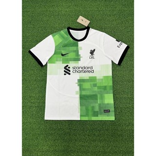 Fan Edition 2324 ใหม่ Liverpool Away เสื้อยืดลําลอง แขนสั้น คุณภาพสูง เหมาะกับการเล่นฟุตบอล ไซซ์ S-4XL