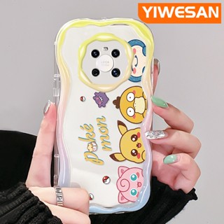 เคสโทรศัพท์มือถือแบบนิ่ม ใส กันกระแทก ลายการ์ตูนโปเกม่อน สําหรับ Huawei Mate 30 Pro Mate 40 Pro P30 Pro P40