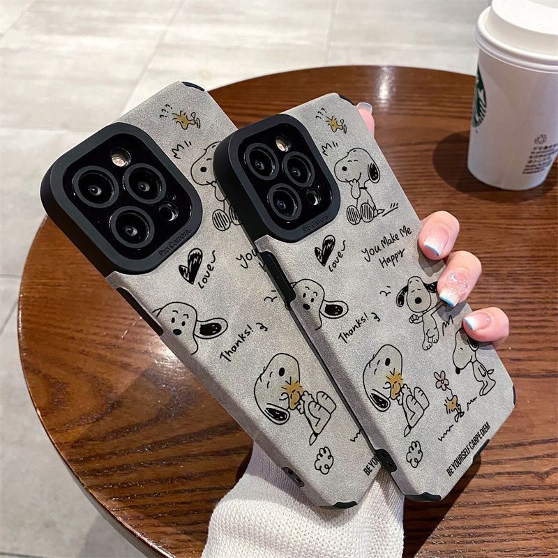 เคสสําหรับ Samsung A15/A55/A14/A54/A34/A13/A12/A52/ A53/A10S/A71/A72/A73/A30/A50S/A30S/A22 รวมทุกอย่างเคสโทรศัพท์ Snoopy คลุมทั้งหมด