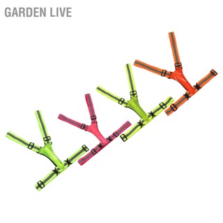  GARDEN LIVE เสื้อกั๊กสะท้อนแสงการชาร์จ USB ปลอดภัยปรับได้สำหรับผู้ใหญ่วิ่งเดินขี่จักรยานกิจกรรมกลางแจ้ง