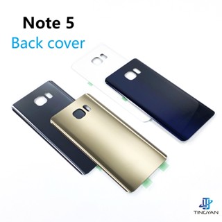 ฝาครอบแบตเตอรี่ด้านหลัง แบบสติกเกอร์กาว NOTE5 สําหรับ SAMSUNG Galaxy Note 5 N920 SM-N920F N920P N920A N920V