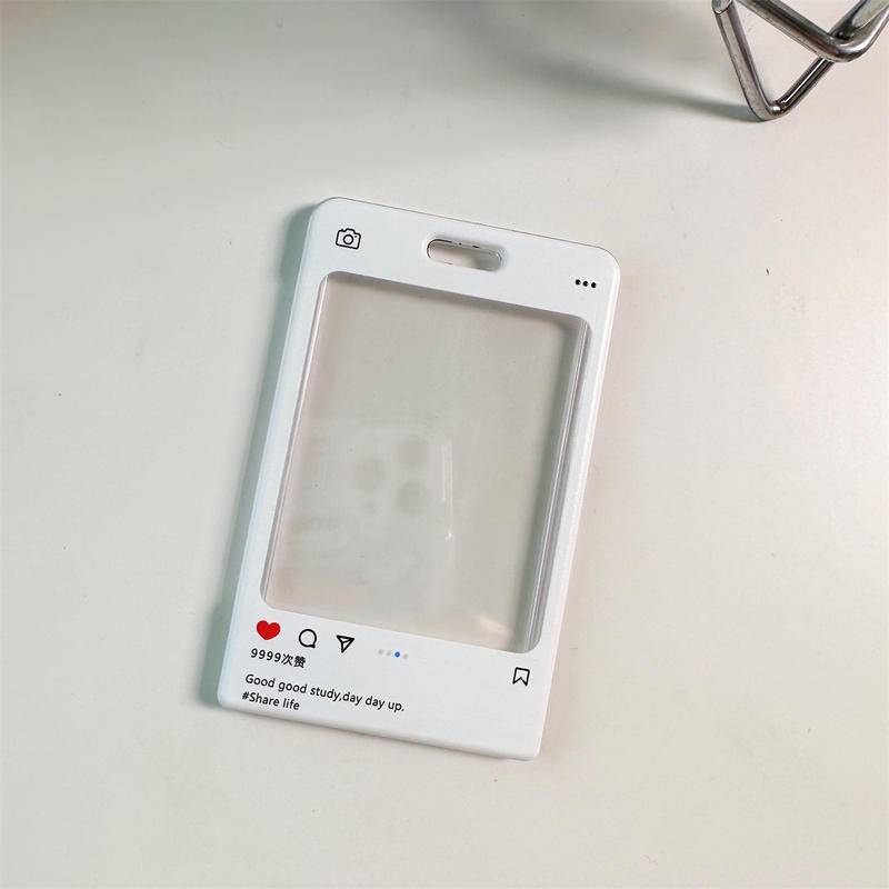 กระเป๋าใส่บัตรอะคริลิคใส พร้อมพวงกุญแจ ป้องกันบัตรประจําตัวนักเรียน บัตรรถบัส - รูปที่ 5