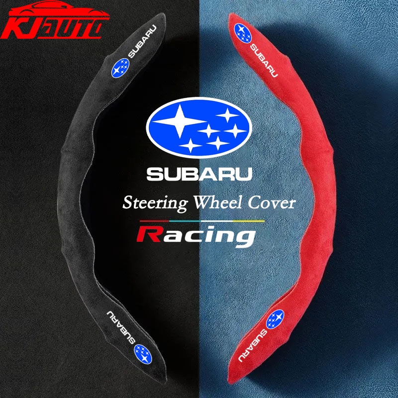 ปลอกหนังหุ้มพวงมาลัยรถยนต์ กันลื่น ดูดซับเหงื่อ สําหรับ Subaru BRZ Forester Legacy Outback WRX WRX STI Impreza XV