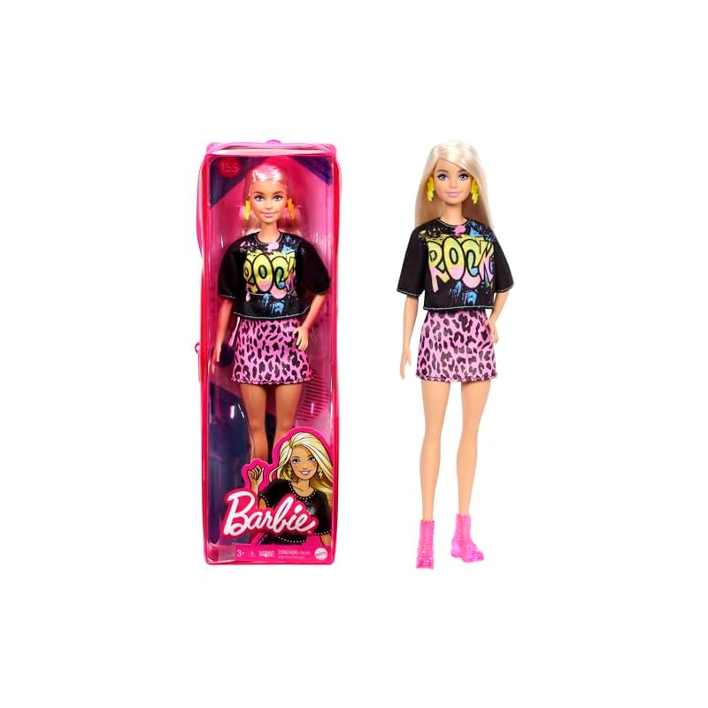 Barbie Fashionista Black T-shirt [Dress-up doll] [Includes special storage case] [3 years old~] GRB4