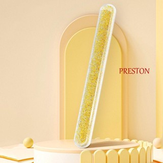 Preston ตะไบเล็บ แถบขัดเล็บ กลิตเตอร์ ทนทาน เกาหลี สีสัน เรียบเนียน นาโน แก้ว ขัดเล็บ เครื่องมือทําเล็บ