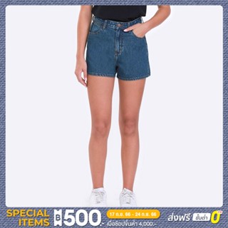 WRANGLER กางเกงขาสั้นผู้หญิง เอวกลาง ทรง SHORT รุ่น WR S523WSHOF14 สียีนส์