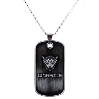 สร้อยคอ พร้อมจี้รูป Warface Warface สไตล์ทหาร