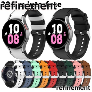 Refinement สายนาฬิกาข้อมือซิลิโคน ซิลิกาเจล 20 มม. หลากสี สไตล์ธุรกิจ สําหรับ Watch6 6 classic 5 5 4 4 classic 3 41 มม.