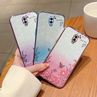 เคสโทรศัพท์ซิลิโคน TPU แบบนิ่ม กันกระแทก ประดับกลิตเตอร์ และพลอยเทียม หรูหรา สําหรับ Oppo R17