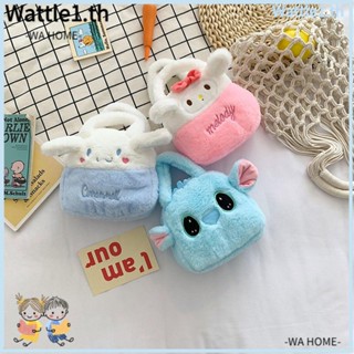 Wttle กระเป๋าเป้สะพายหลัง กระเป๋าใส่เหรียญ ลายสัตว์ Cinnamoroll สําหรับเด็กผู้หญิง