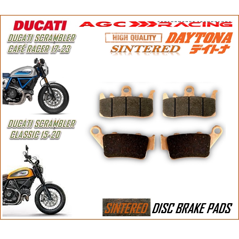 DUCATI 803 SCRAMBLER CAFE RACER 17-23 SCRAMBLER CLASSIC 15-20 ผ้าเบรกยาวคุณภาพสูง