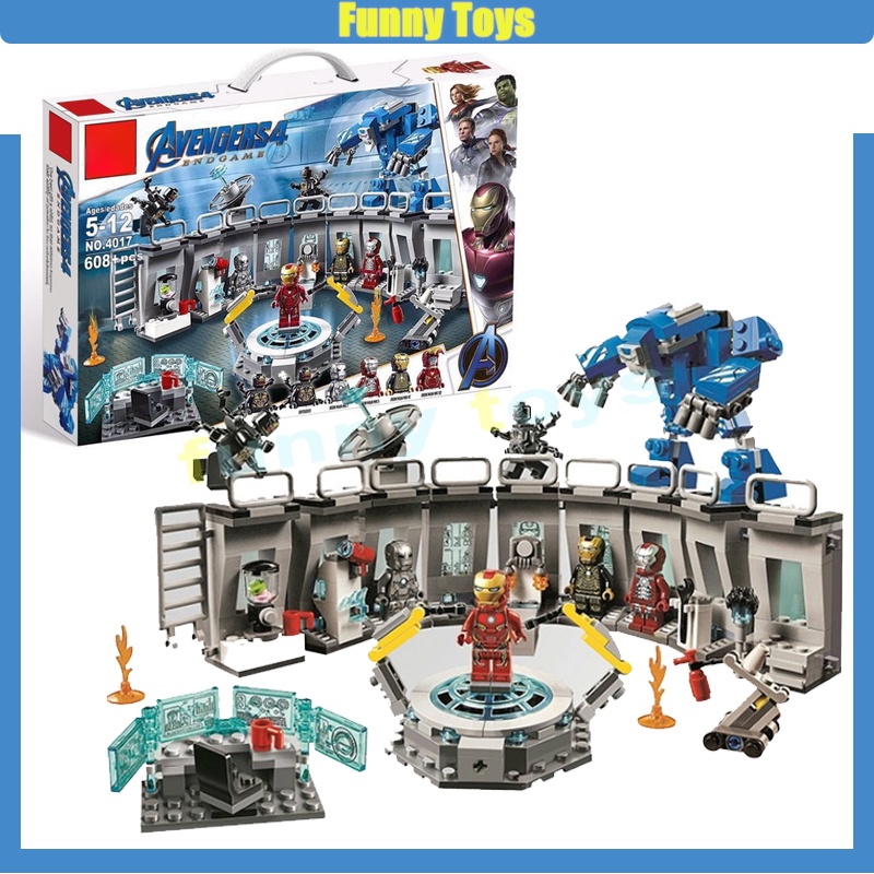 Ings Marvel Iron Man Armored Hall Kit โมเดลของเล่นสําหรับเด็ก 76125