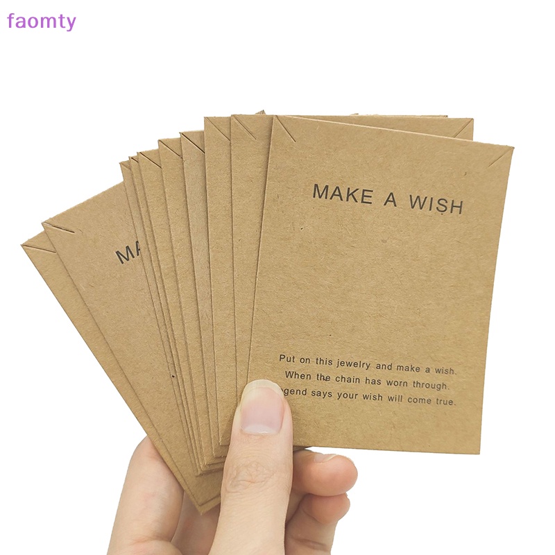 Faomty ป้ายแท็กกระดาษ ขนาด 7 ซม. X 9 ซม. สําหรับแขวนสร้อยคอ DIY