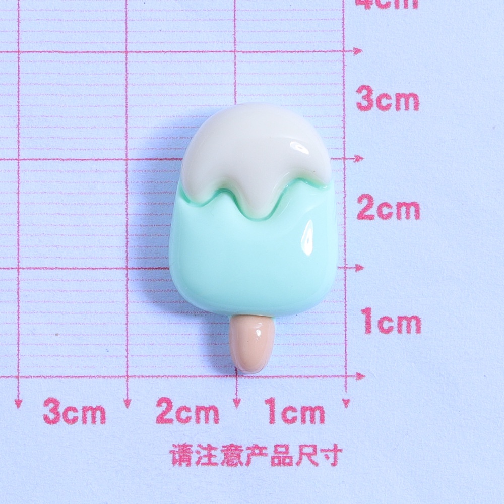 [4 @] For Jibbitz Crocs สติกเกอร์เรซิ่น รูปไอศกรีม โฮมเมด แวววาว diy อุปกรณ์เสริม สําหรับติดตกแต่งตู้เย็น กิ๊บติดผม รองเท้า XDD