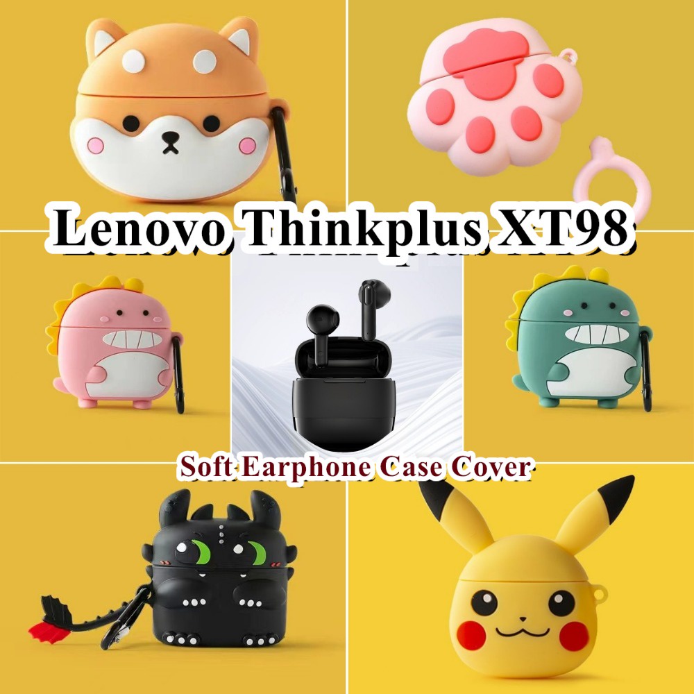 สําหรับ Lenovo Thinkplus XT98 กรณีนวัตกรรมการ์ตูนซิลิโคนอ่อนนุ่มหูฟังกรณีปลอกฝาครอบ