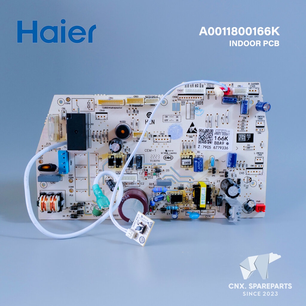 A0011800166K แผงวงจรแอร์ Haier แผงบอร์ดแอร์ไฮเออร์ แผงบอร์ดคอยล์เย็น รุ่น HSU-18CEK03T อะไหล่แอร์ ขอ