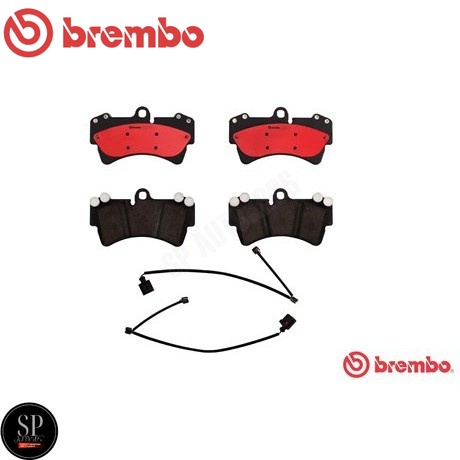 BREMBO ผ้าดิสเบรคหน้า CAYENNE 955 (3.2 3.6 4.5 4.8Turbo) จาน 350mm, Audi Q7 #ปัม๊ Brembo 18Z (6Pot) 