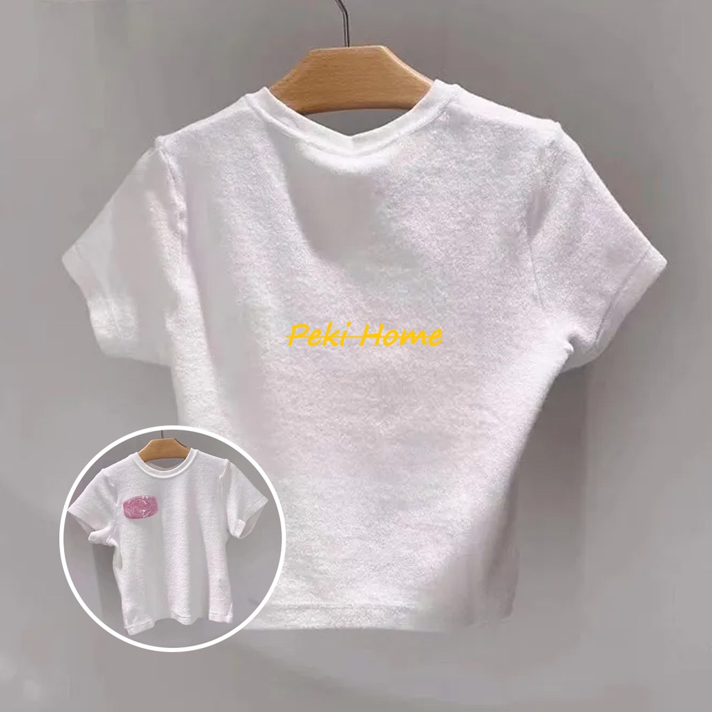 เสื้อครอปสั้นมินิสไตล์อเมริกัน แฟชั่นฤดูร้อน สําหรับผู้หญิง