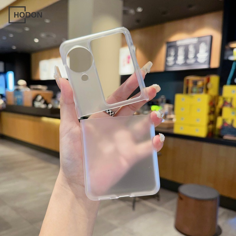 เคสโทรศัพท์มือถือ PC แข็ง แบบบางพิเศษ กันกระแทก สีดําด้าน สําหรับ OPPO Find N2 N3 Flip n3flip 5G