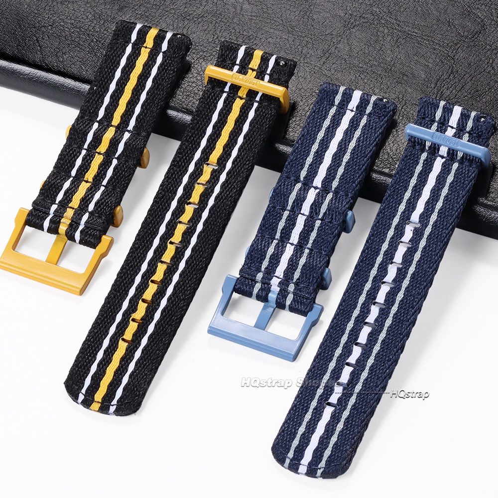 สายนาฬิกาข้อมือไนล่อน 22 มม. ปลดเร็ว หลากสี สําหรับ Blancpain Swatch Antarctic Indian Anlantic Pacific Arctic Ocean Series ราคา ถูกที่สุด ดีลบีเคเค แกลเลอรีภาพที่ 6