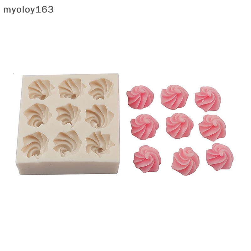 Myoloy แม่พิมพ์ซิลิโคน รูปลูกกวาด สําหรับทําคัพเค้ก เบเกอรี่ ฟองดองท์ 1 ชิ้น