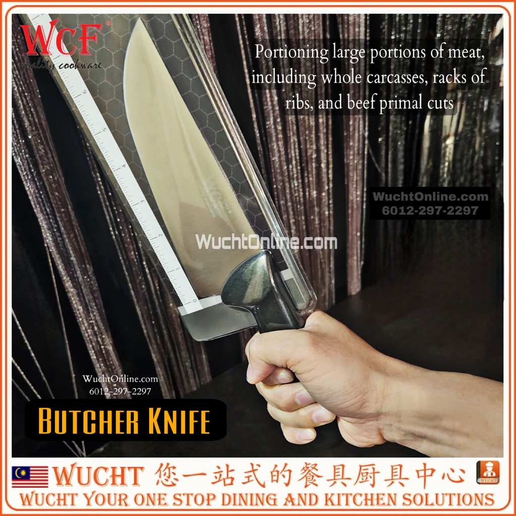 WUCHTWCF มีดเขียง Commercial Chef มีดสี Handle มีด WCF มีด Chopper Pisau Chef WCF 刀