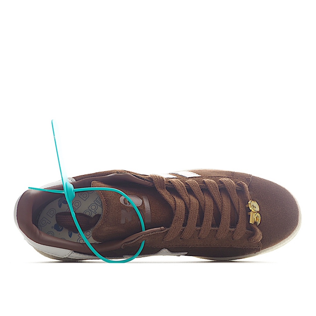 Adidas Authentic Originals x BAPE Campus 80s IF3379 ลื่นสไตล์วินเทจแฟชั่นต่ำด้านบนกีฬารองเท้าลำลอง แท้100%ผู้ชายผู้หญิงE