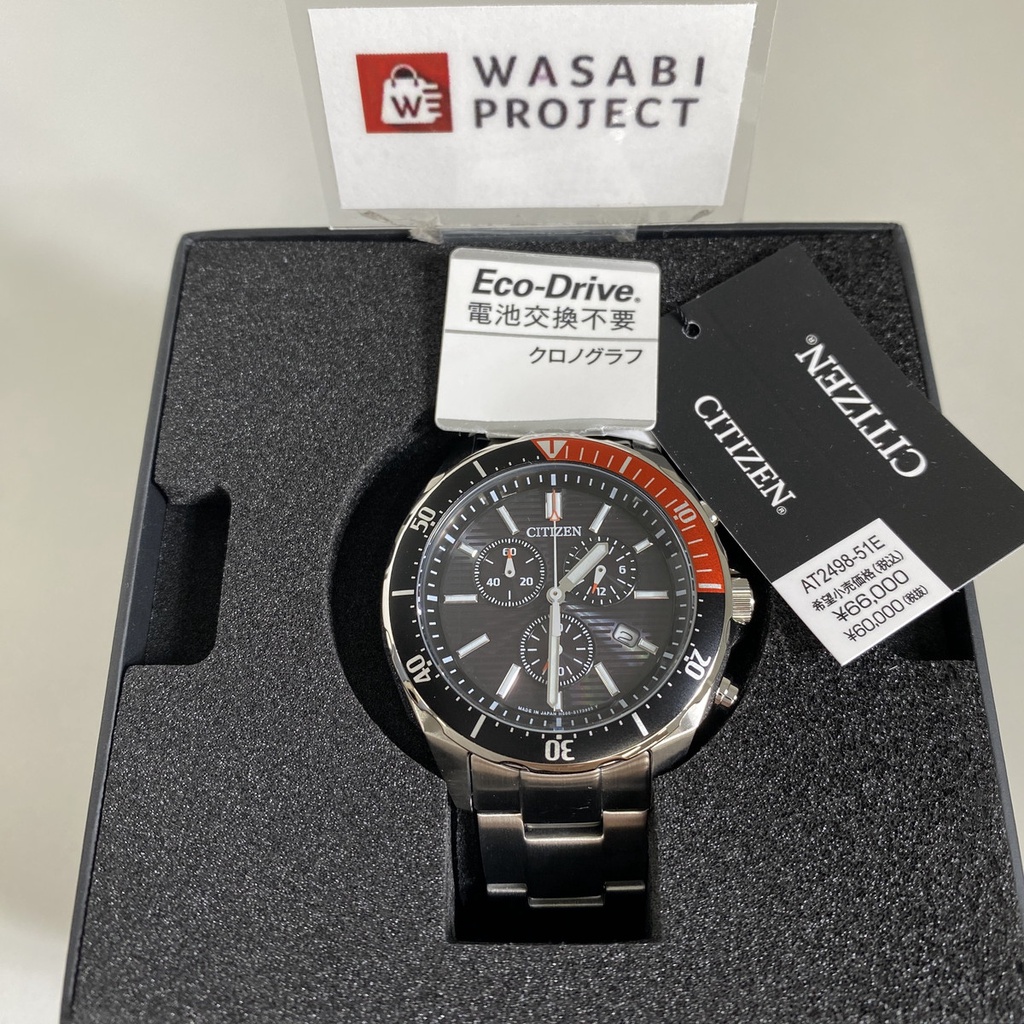 【Authentic★Direct from Japan】CITIZEN AT2498-51E Eco drive wena 3 model Black Men Wrist watch นาฬิกาข้อมือ