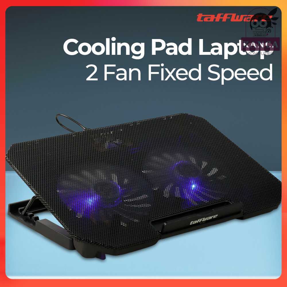 Taffia MC Cooling Pad แล็ปท็อป 2 พัดลมความเร็วคงที่ - Q100