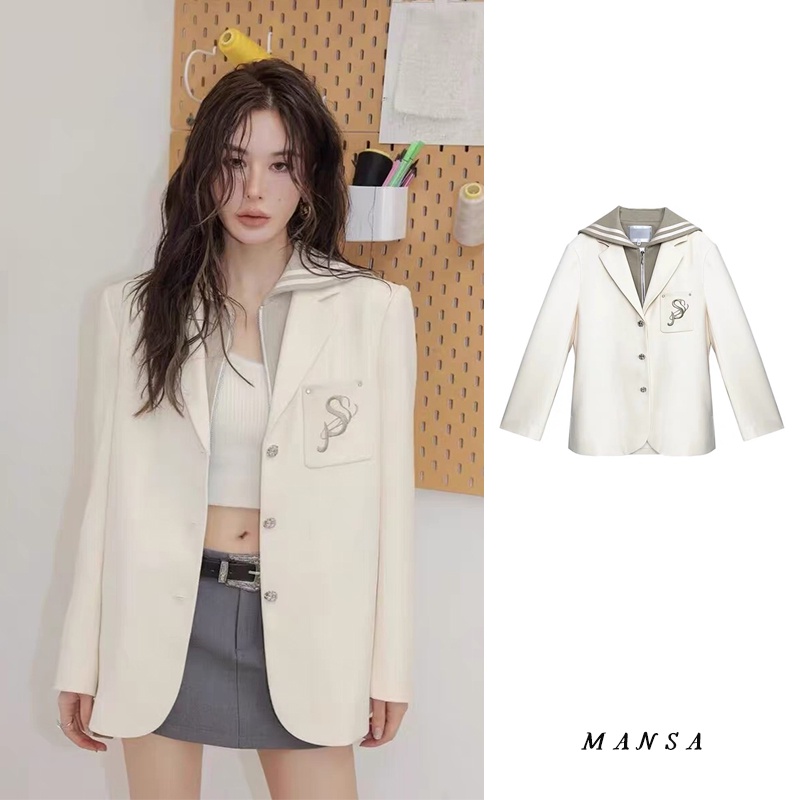 MANSA Korean blazer เสื้อสูทผู้หญิง เสื้อสูท